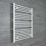 1000x900mm Heated Towel Radiator Flat White Central Heating