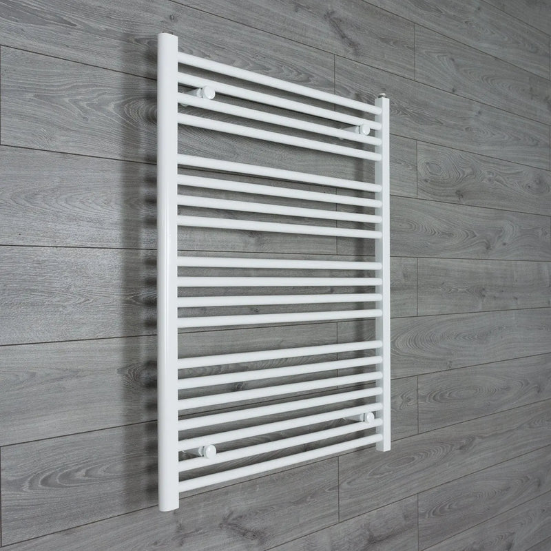 1000x900mm Heated Towel Radiator Flat White Central Heating