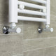 1700x700mm Towel Rail Radiator Flat White Central Heating