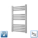 700x400mm Heated Straight Towel Rail Chrome