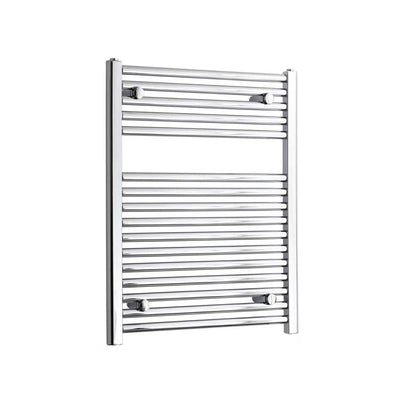 764x600mm Heated Straight Towel Rail Radiator Chrome