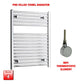 764 x 600 Electric Heated Towel Rail Pre-Filled Straight Chrome