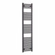 1800 mm High x 400 mm Wide Heated Towel Radiator Flat Black