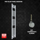 1800x200mm Pre-Filled Electric Heated Towel Rail White