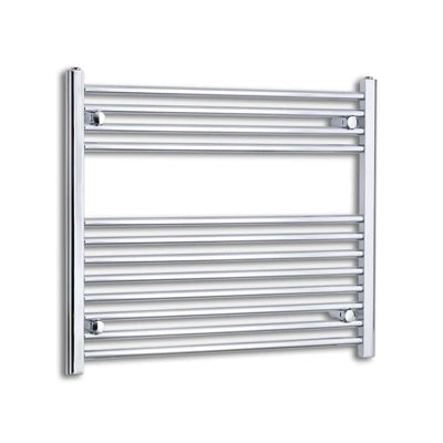 700x800mm Heated Straight Towel Rail Radiator Chrome