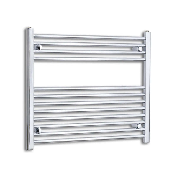 700x800mm Heated Straight Towel Rail Radiator Chrome