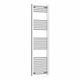 1600mm High x 400mm Heated Flat or Curved Chrome Towel Rail