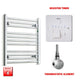 600x550mm Pre-Filled Electric Heated Towel Rail Chrome