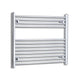 700x900mm Chrome Dual Fuel Flat Heated Towel Rail Radiator - Elegant Radiators