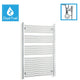 1200x900mm Chrome Dual Fuel Flat Heated Towel Rail Radiator
