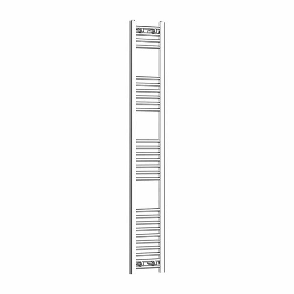 1600x200mm Heated Straight Towel Rail Radiator Chrome