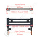 800 x 1000 Chrome Dual Fuel Flat Heated Towel Rail Radiator
