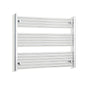 800x1000mm Heated Straight Towel Rail Radiator Chrome