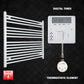 ER-Touch Thermostatic / Digital Timer 800 x 1000 Pre-Filled Electric Heated Towel Radiator White HTR