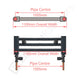 800 x 1100mm Chrome Dual Fuel Flat Heated Towel Rail Radiator