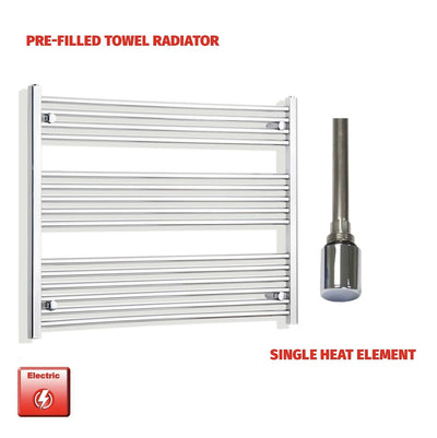 800x1200mm Pre-Filled Electric Heated Towel Rail Chrome