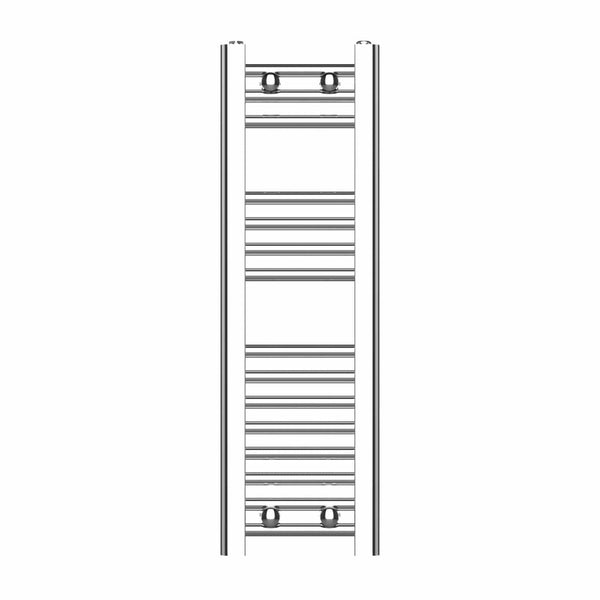 800 x 250 Chrome Dual Fuel Flat Heated Towel Rail Radiator