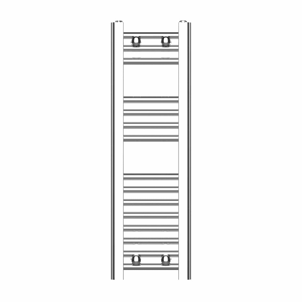 800 x 250 Chrome Dual Fuel Flat Heated Towel Rail Radiator