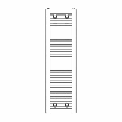 800 x 250 Chrome Dual Fuel Flat Heated Towel Rail Radiator