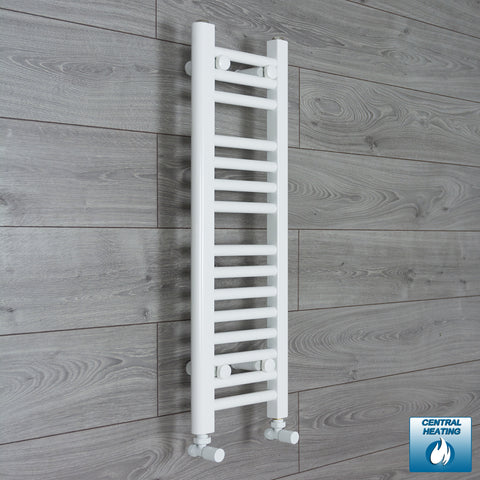 800 mm High 250 mm Wide White Towel Rail Central Heating