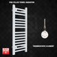 ER-Touch Thermostatic / No Timer 800 x 300 Pre-Filled Electric Heated Towel Rail Radiator White HTR