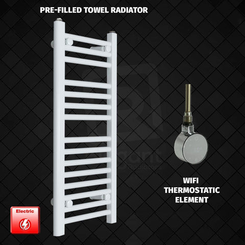 ER-Wifi Thermostatic / No Timer 800 x 300 Pre-Filled Electric Heated Towel Rail Radiator White HTR