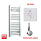 ER-Touch Thermostatic / Wifi Timer 800 x 300 Pre-Filled Electric Towel Rail Straight Chrome