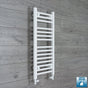 800x400mm Towel Rail Radiator Flat White Central Heating