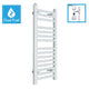 White Dual Fuel Heated Towel Rail 800 x 400mm