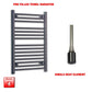 Single Heat / No Timer 800 x 500 Flat Black Pre-Filled Electric Heated Towel Radiator HTR