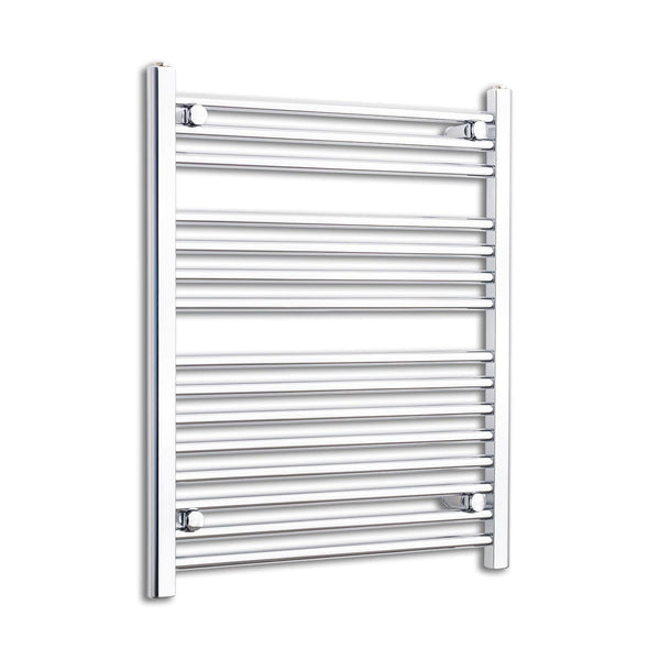 Straight / Without Valves 800 x 600 Heated Flat or Curved Towel Radiator Chrome