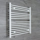 800 x 900 White Dual Fuel Flat Heated Towel Rail Radiator - Elegant Radiators