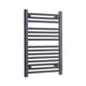 800x550mm Wide Flat Black Towel Radiator | Elegant Radiators