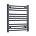 600 mm High x 600 mm Wide Heated Towel Radiator Flat Black