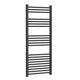 1200x500mm Flat Black Heated Towel Rail Radiator Central Heating