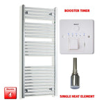 1300x550mm Pre-Filled Electric Heated Towel Rail Chrome