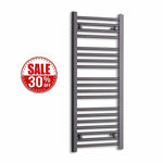 1000x400mm Towel Rail Radiator Flat Black Central Heating