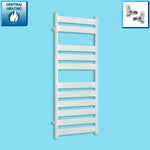 1200x500mm White Flat Panel Towel Radiator Central Heating