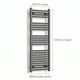 1200x400mm Flat Black Pre Filled Electric Towel Rail