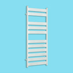 1200x500mm White Flat Panel Towel Radiator Central Heating