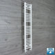 1200 mm High x 200 mm Wide Heated Towel Rail Radiator Flat White