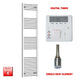 1800x400mm Electric Heated Towel Rail Chrome Pre-Filled