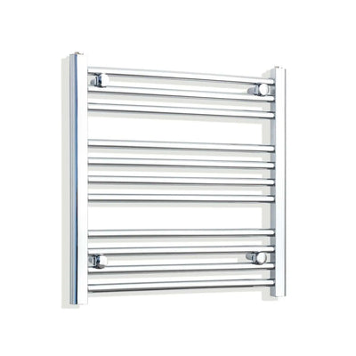 600x650mm Heated Straight Towel Radiator Chrome