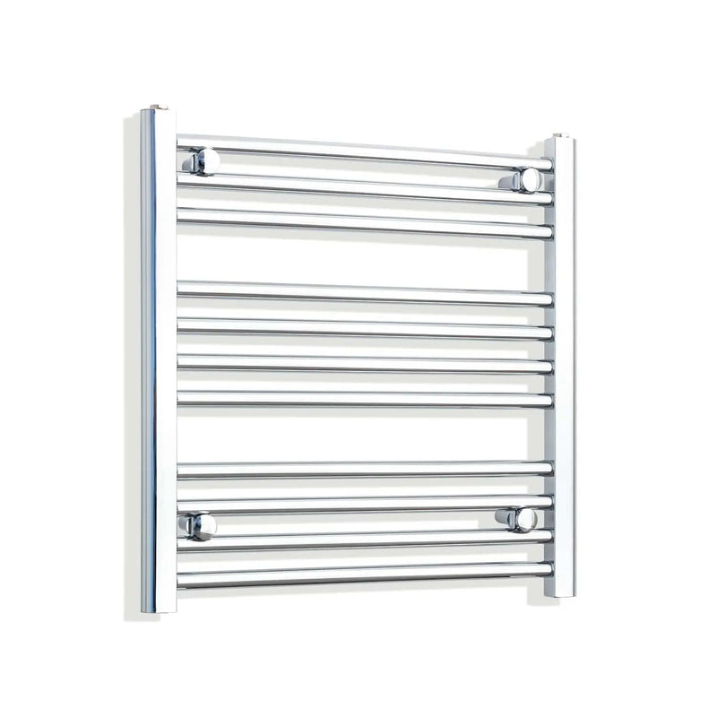 600x650mm Heated Straight Towel Radiator Chrome
