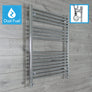 900 x 1000 Chrome Dual Fuel Flat Heated Towel Rail Radiator