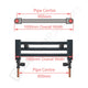 900 x 1000 Chrome Dual Fuel Flat Heated Towel Rail Radiator