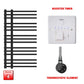 ER-Touch Thermostatic / Booster Timer 900 x 500 Difta Pre-Filled Electric Heated Towel Radiator Flat Black