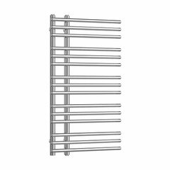 900 x 500 Difta Pre-Filled Electric Heated Towel Radiator Flat Chrome