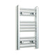 600x350mm Heated Straight Towel Rail Radiator Chrome