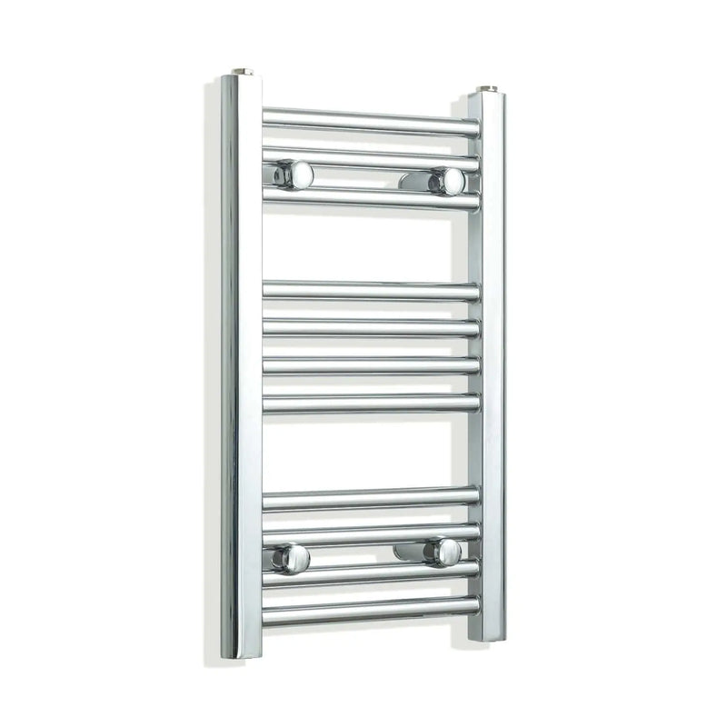 600x350mm Heated Straight Towel Rail Radiator Chrome